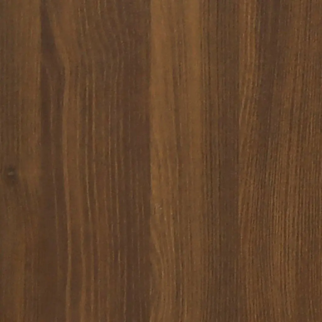 Brown Oak Nightstand Storage Cabinets
