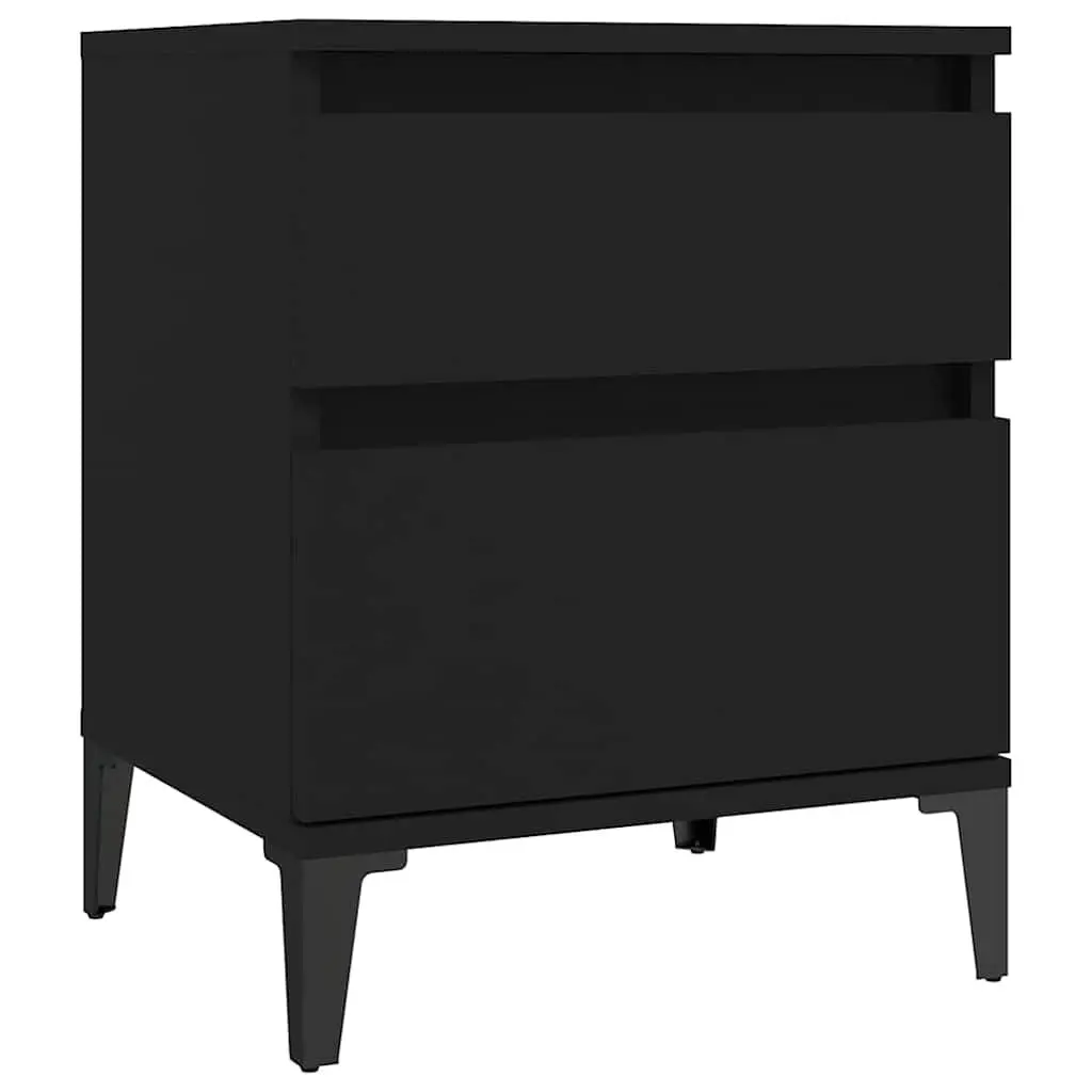 Bedside Cabinets Storage Lockers (Set of 2)