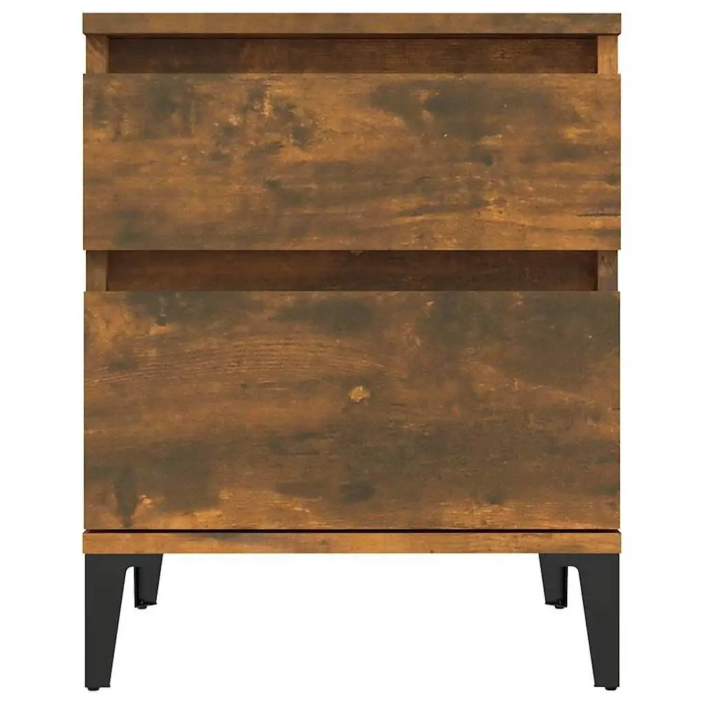 Bedside Tables Bedroom Storage 40x35x50cm Brown Engineered Wood Pair