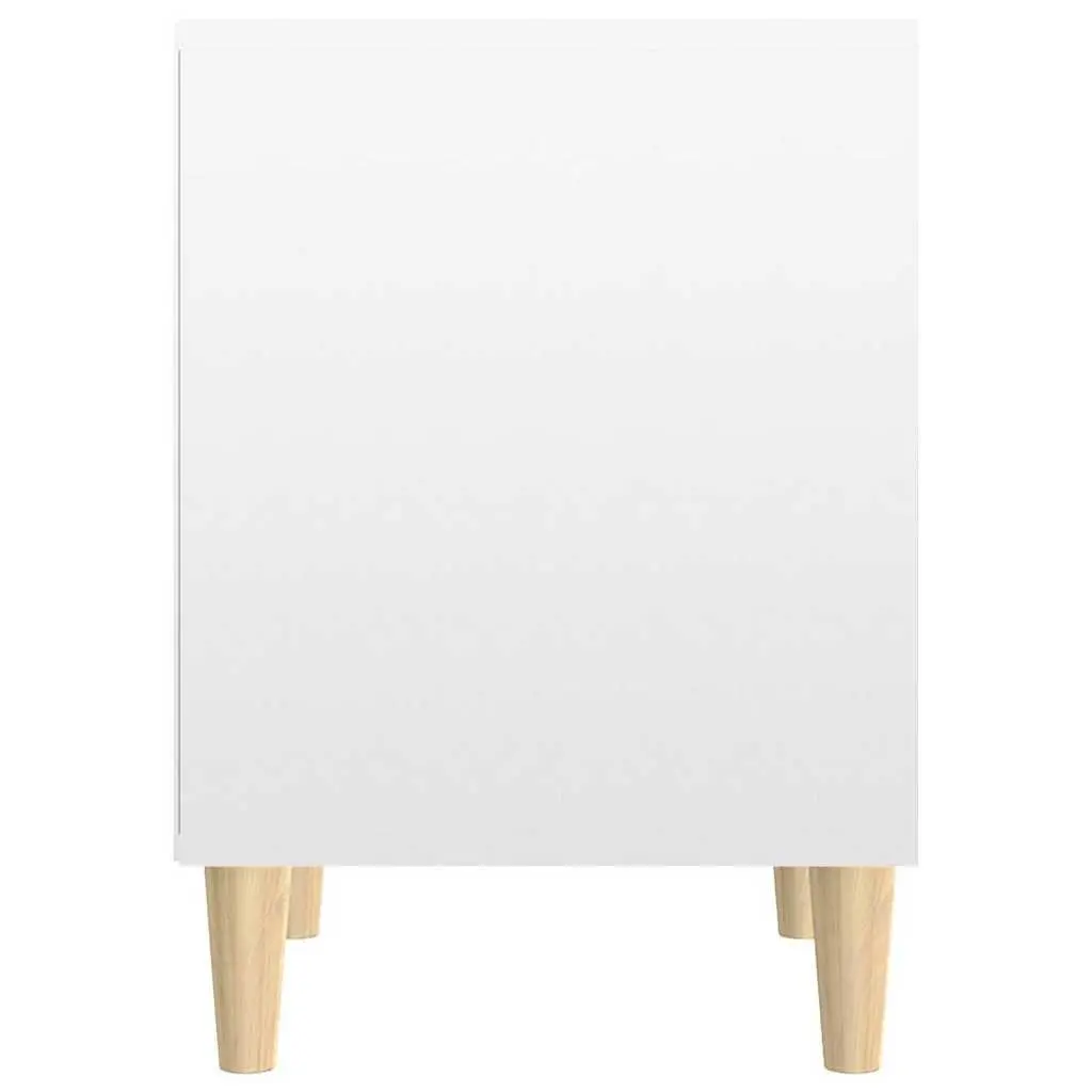 White High Gloss Bedside Cabinet