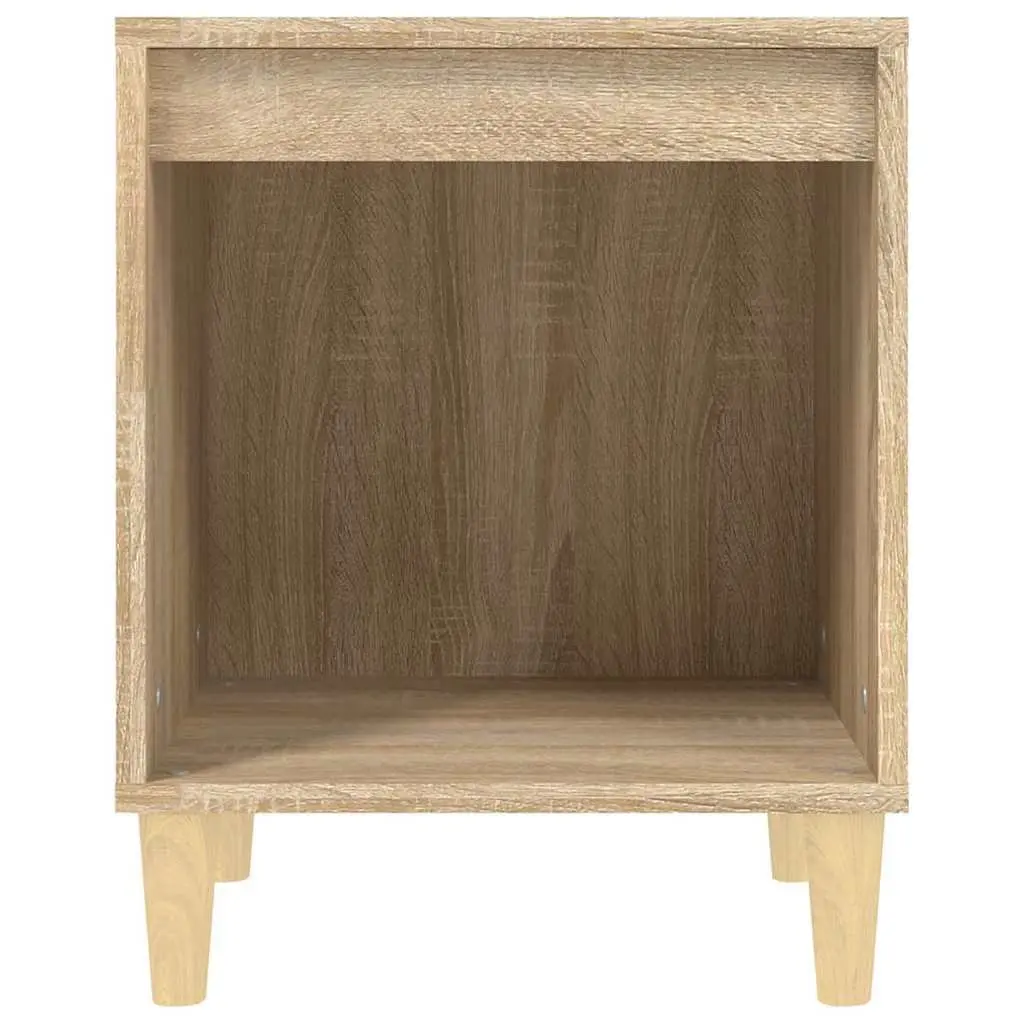 Bedside Cabinets 2 pcs Brown Engineered Wood Storage Side Tables 40x35x50cm