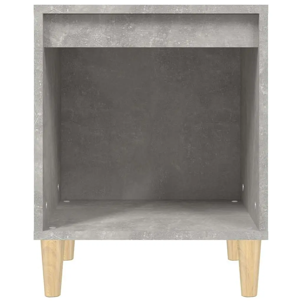 Bedside Cabinets 2 pcs Grey Storage Tables Nightstand Bedroom Furniture