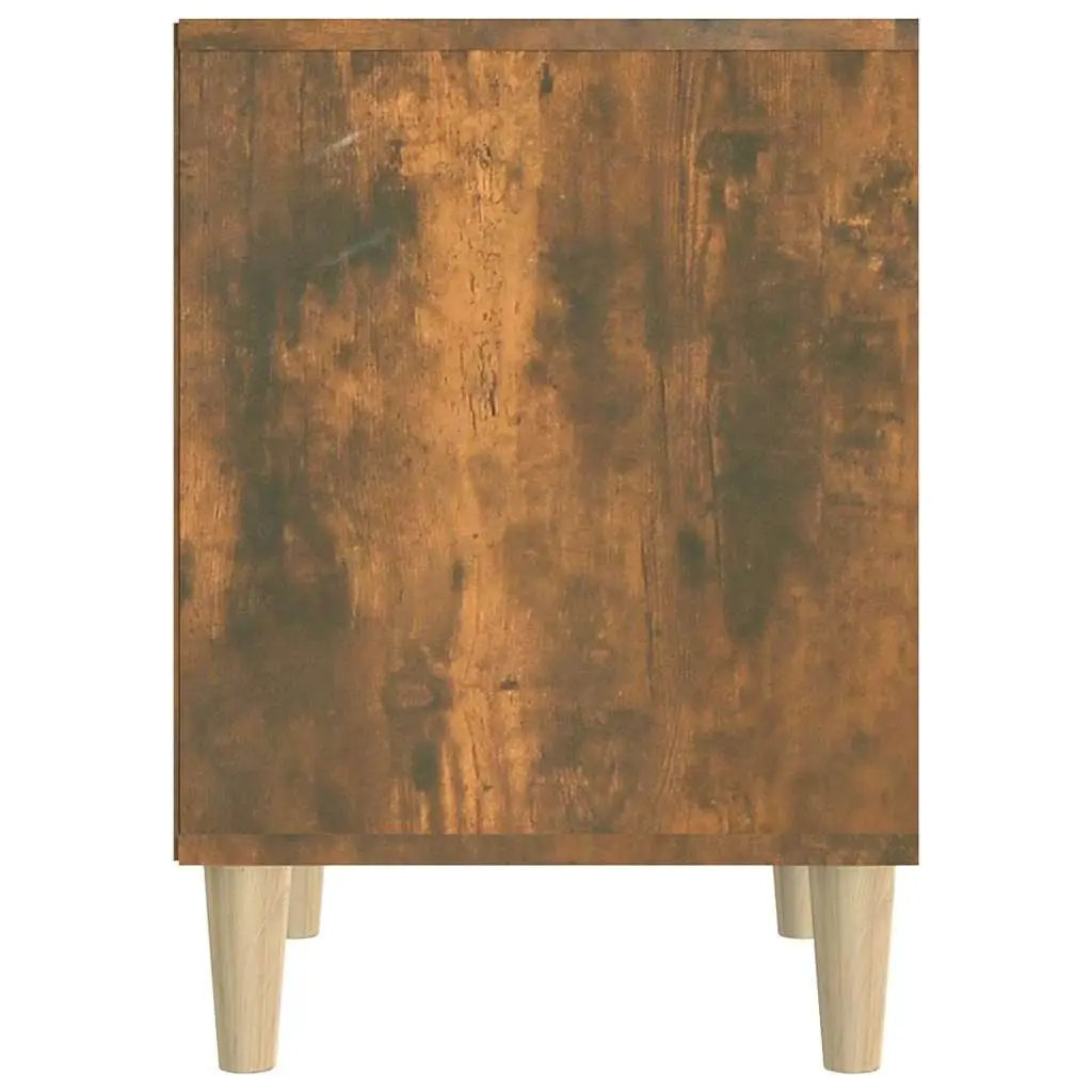 Bedside Cabinet Brown Wood Bedroom Side Table Storage Nightstand 40x35x50cm