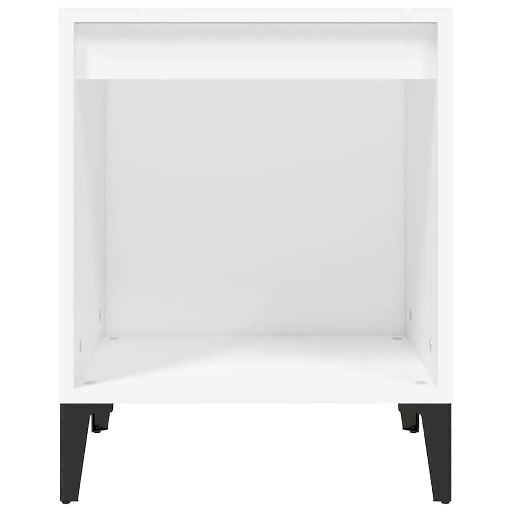 Bedside Tables 2 pcs White Nightstand Cabinet Storage Bedroom Furniture Set