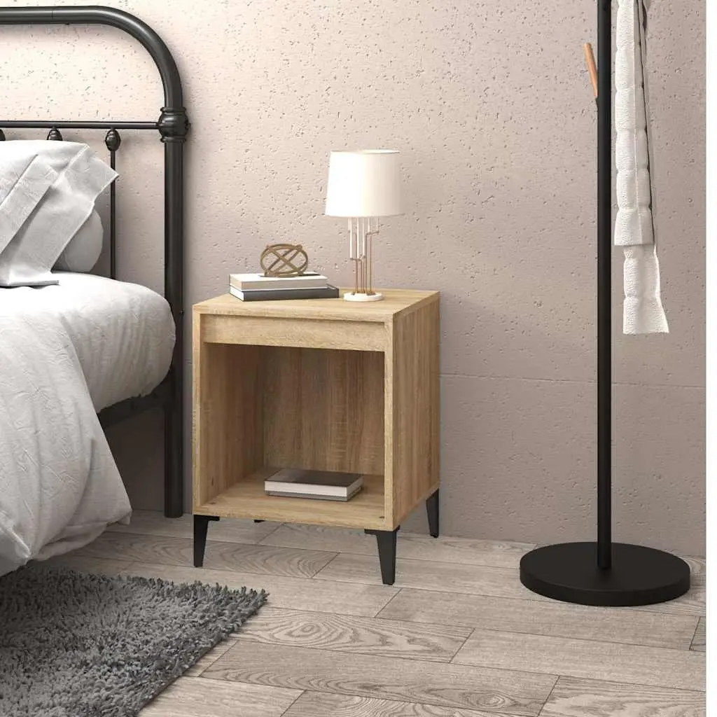 Brown Wooden Bedside Cabinet 40x35x50cm