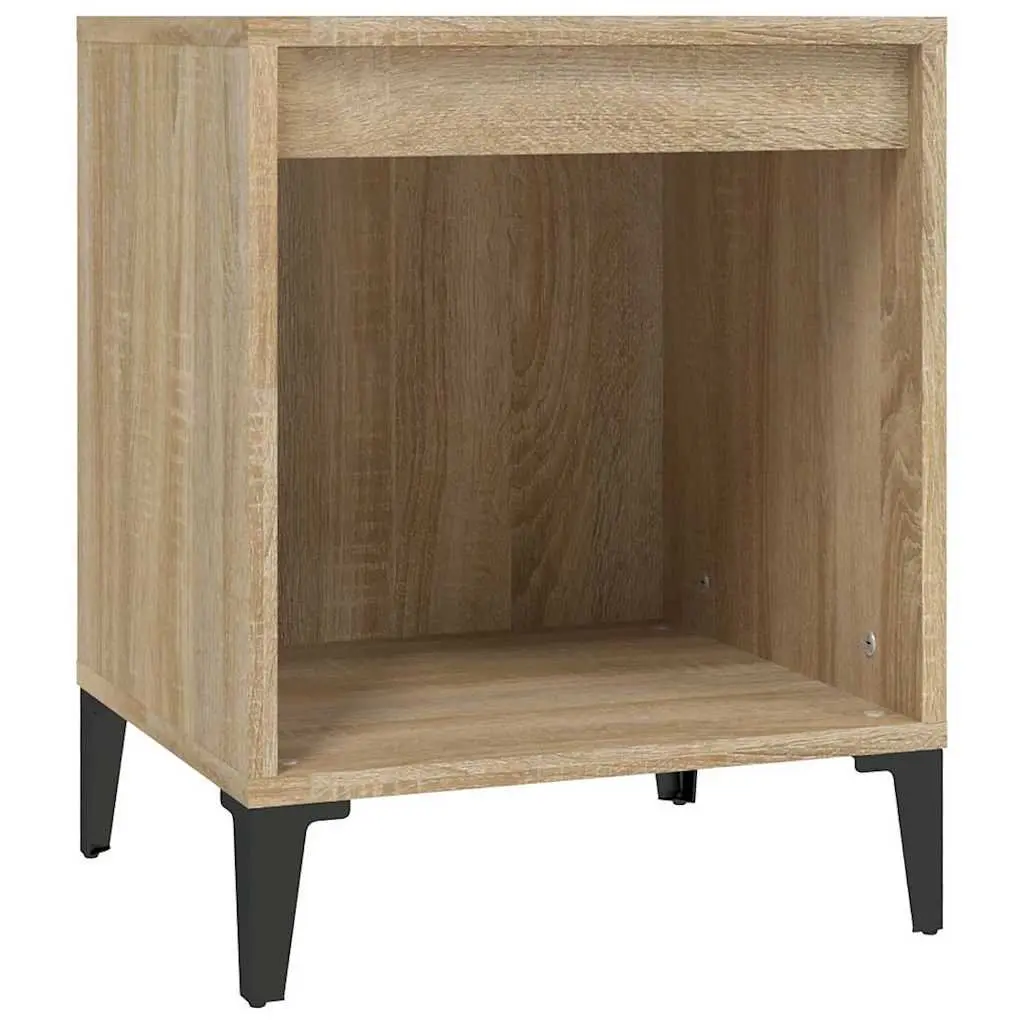 Bedside Cabinets for Bedroom Storage 2 Piece Brown
