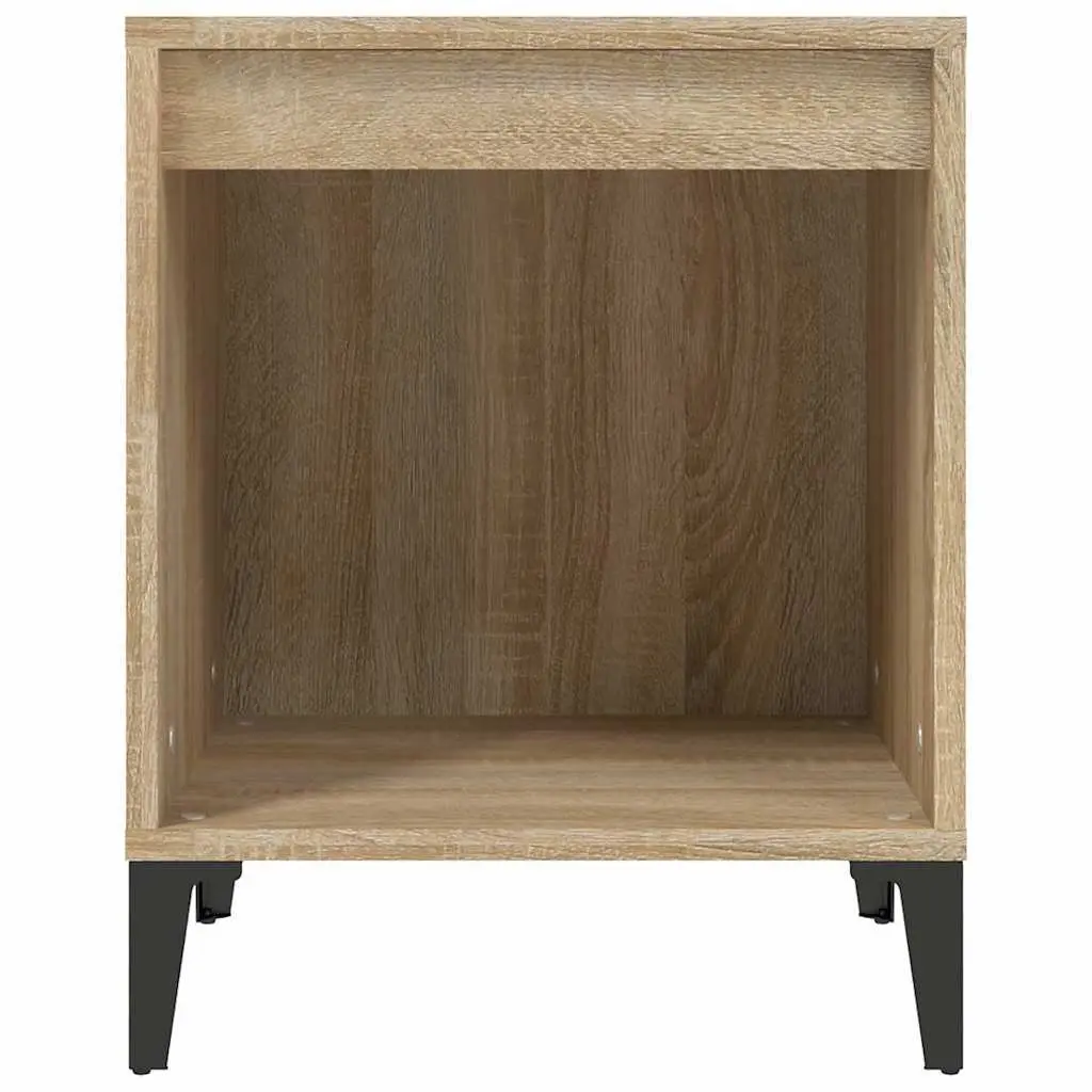 Bedside Cabinets for Bedroom Storage 2 Piece Brown