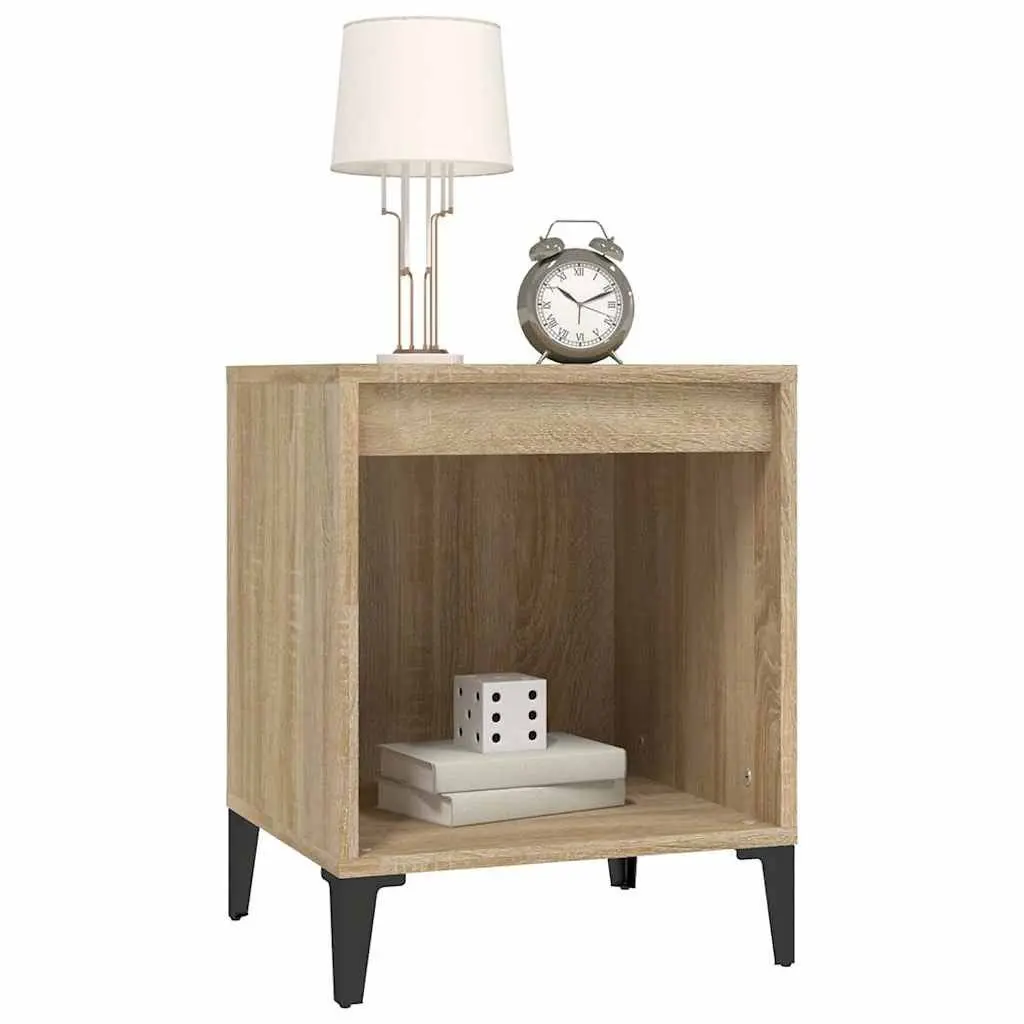 Bedside Cabinets for Bedroom Storage 2 Piece Brown