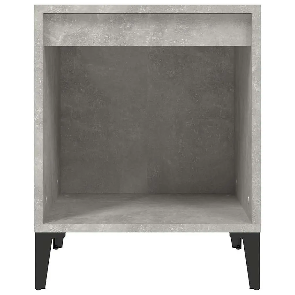 Bedside Cabinets 2 Pieces Grey Storage Nightstands Bedroom Furniture