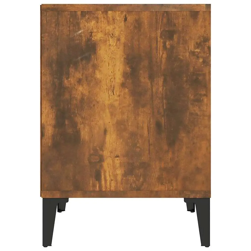Bedside Cabinet Brown Side Table Bedroom Nightstand Storage Furniture 40x35x50cm