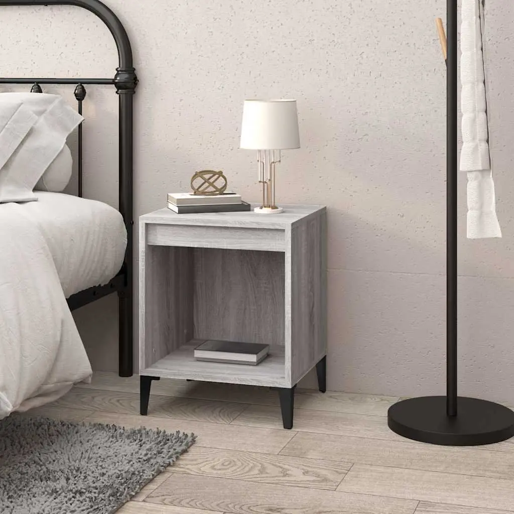 Grey Sonoma Bedside Storage Cabinet