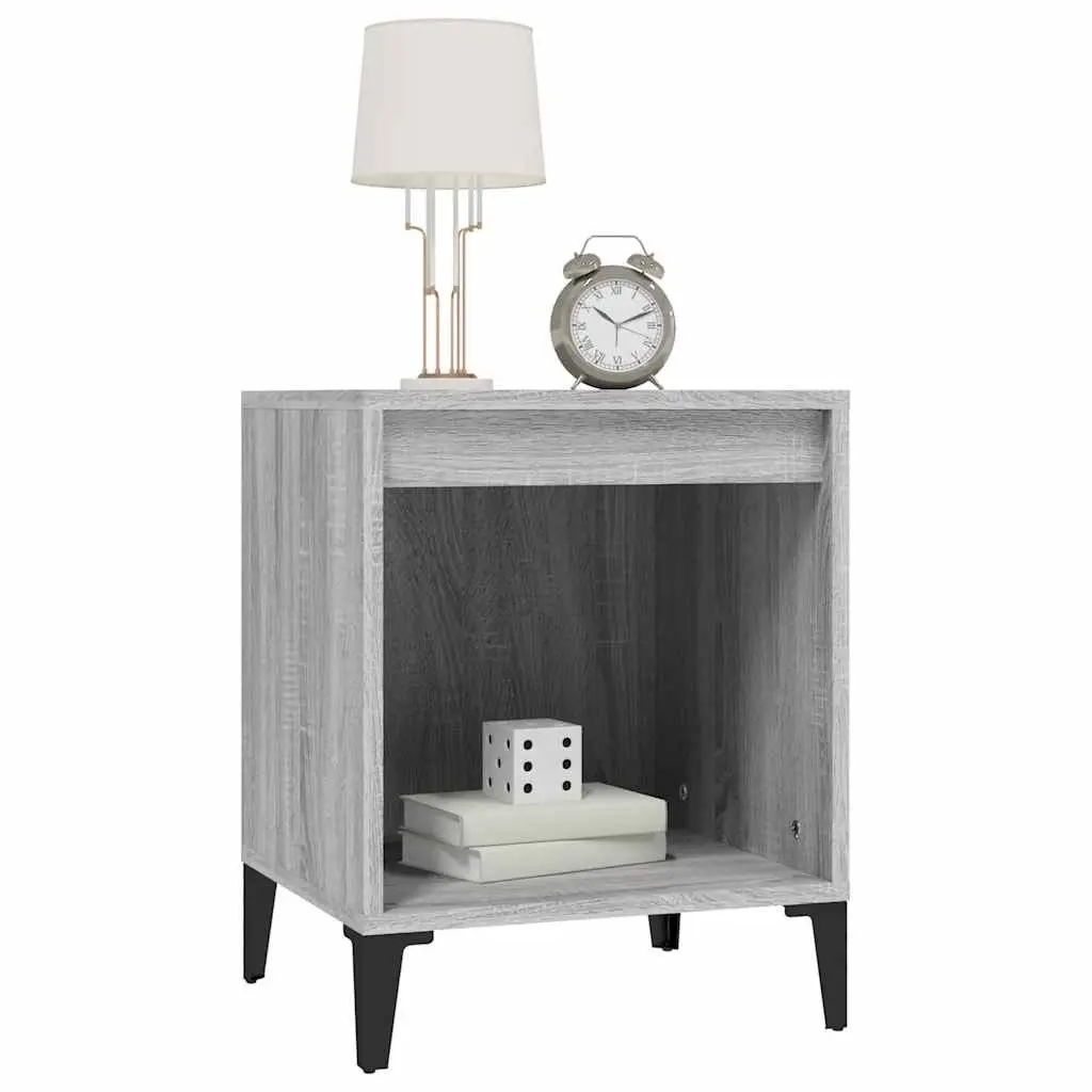 Grey Sonoma Bedside Storage Cabinet