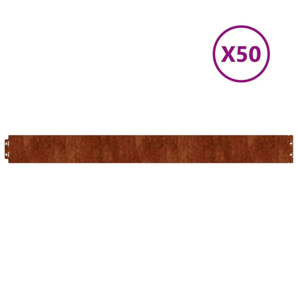 Garden Lawn Edging Corten Steel Borders 10x103 cm Flexible 50 Piece