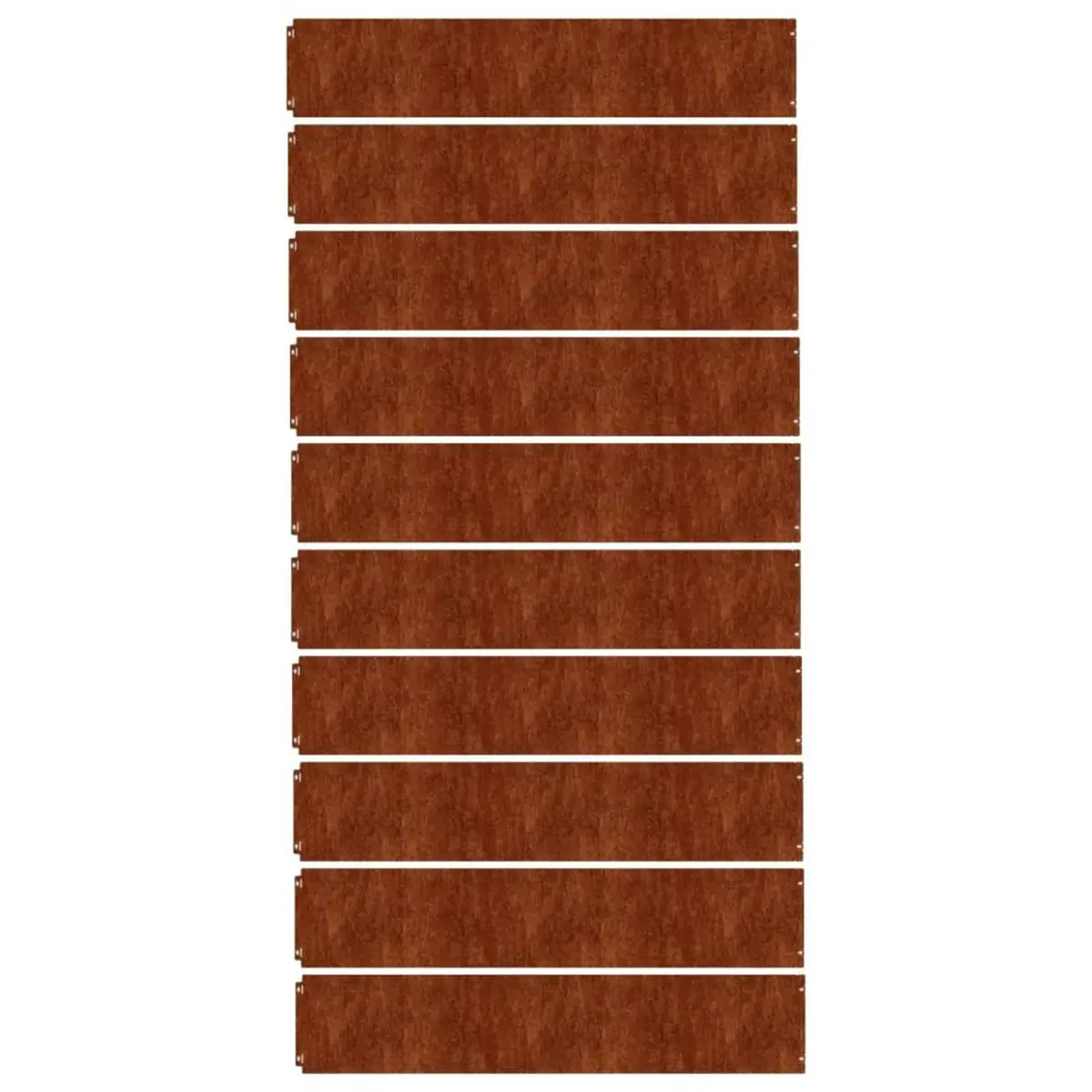 Garden Lawn Edging Borders 10 pcs Flexible Corten Steel Landscape Edger