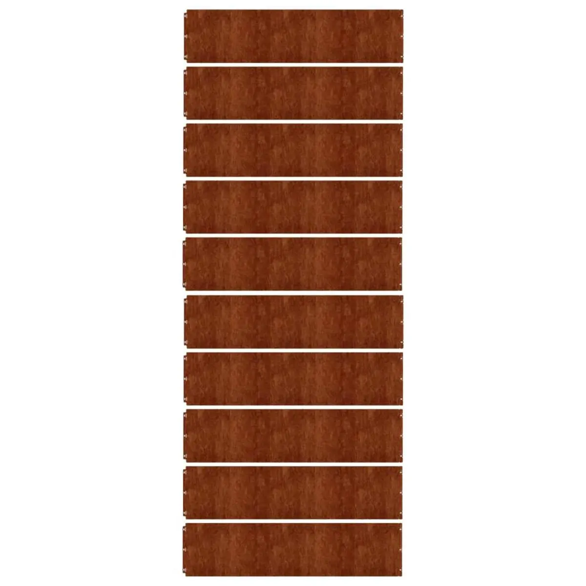 Garden Lawn Edging Borders 10 pcs Flexible Corten Steel 25x103 cm Landscape