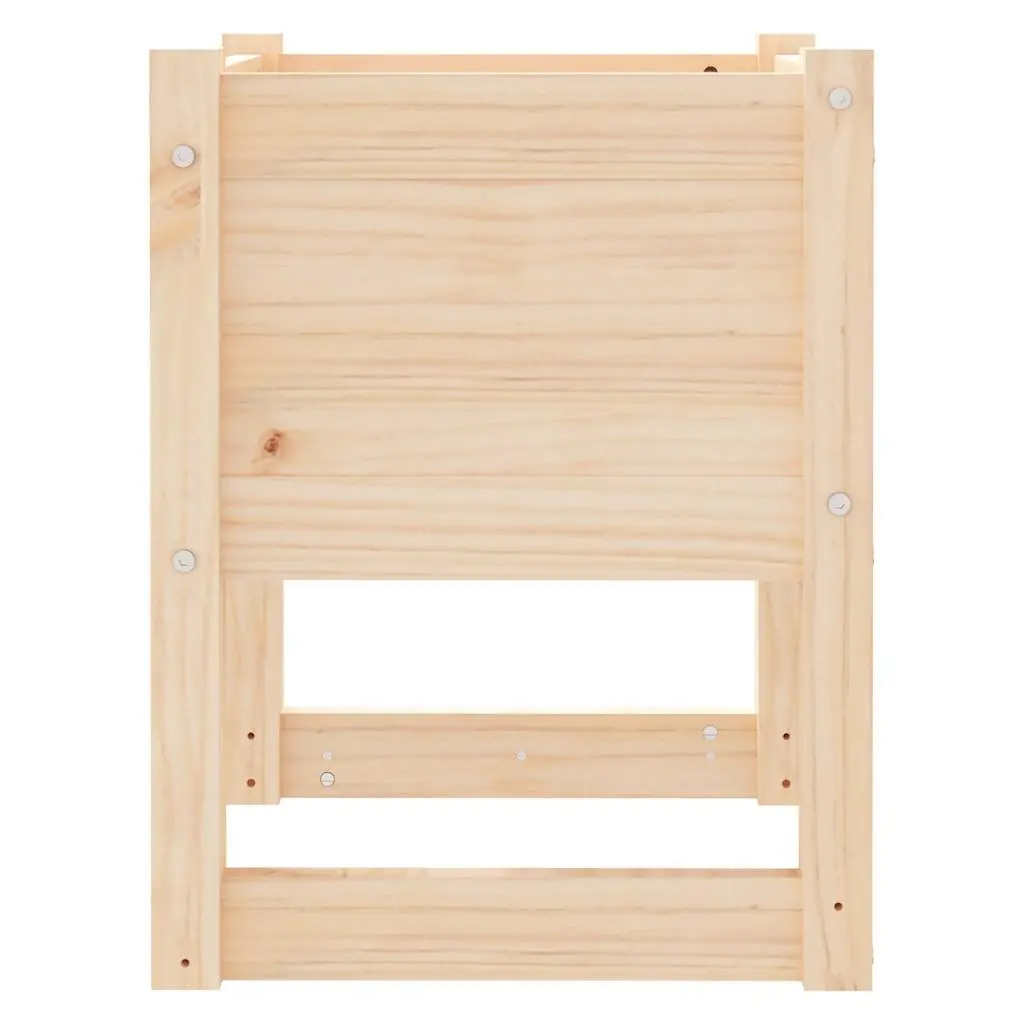 Solid Pine Wood Planter Box 40 x 40 x 52.5 cm