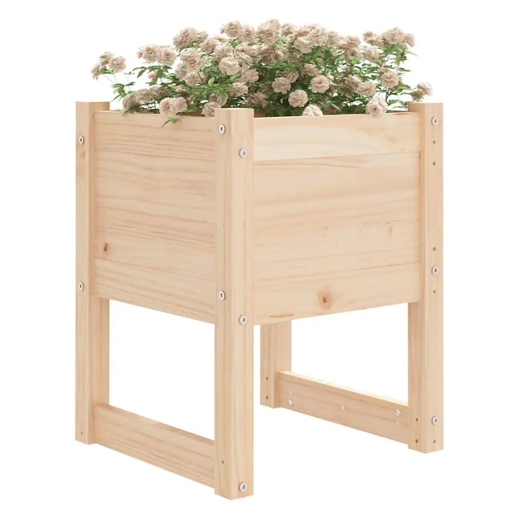 Wooden Planters for Garden 40x40x52.5 cm Brown