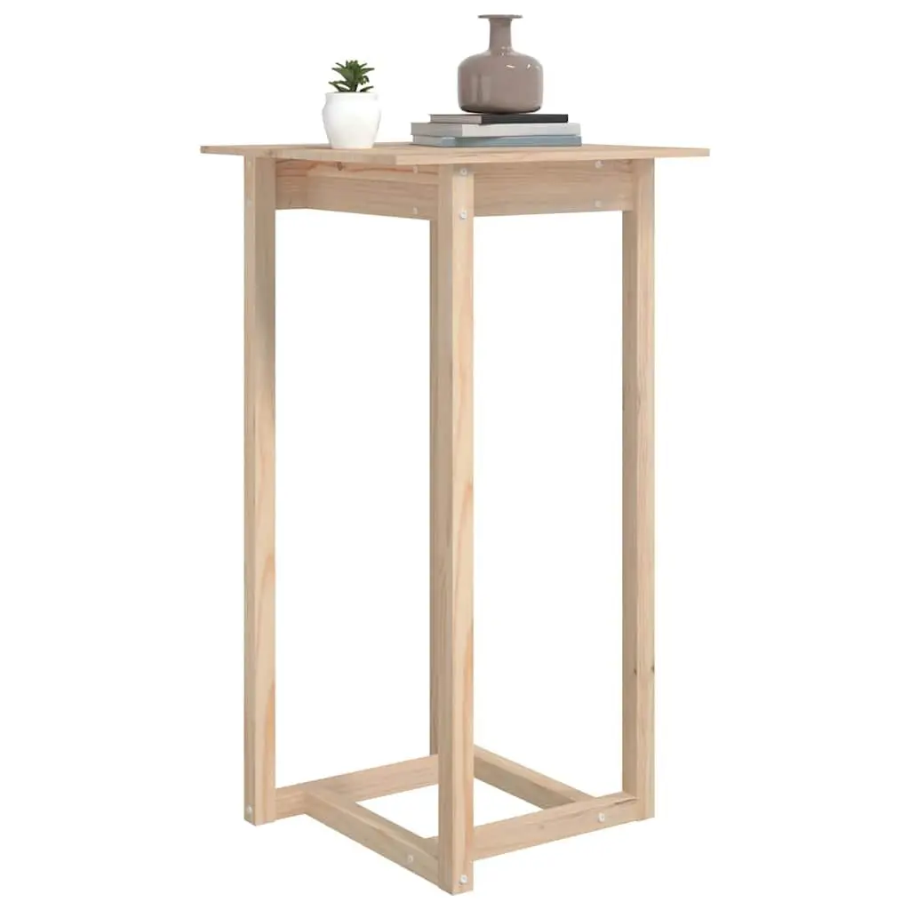 Bar Table 60x60x110 cm Kitchen Dining Wood High Top Counter Furniture Brown