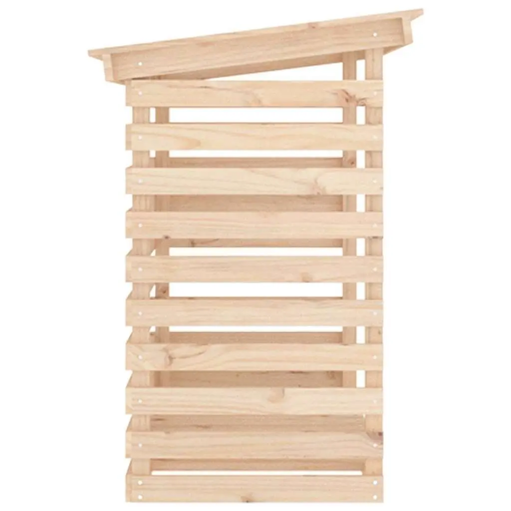 Firewood Rack Log Holder Solid Pine Wood 108x73x108cm