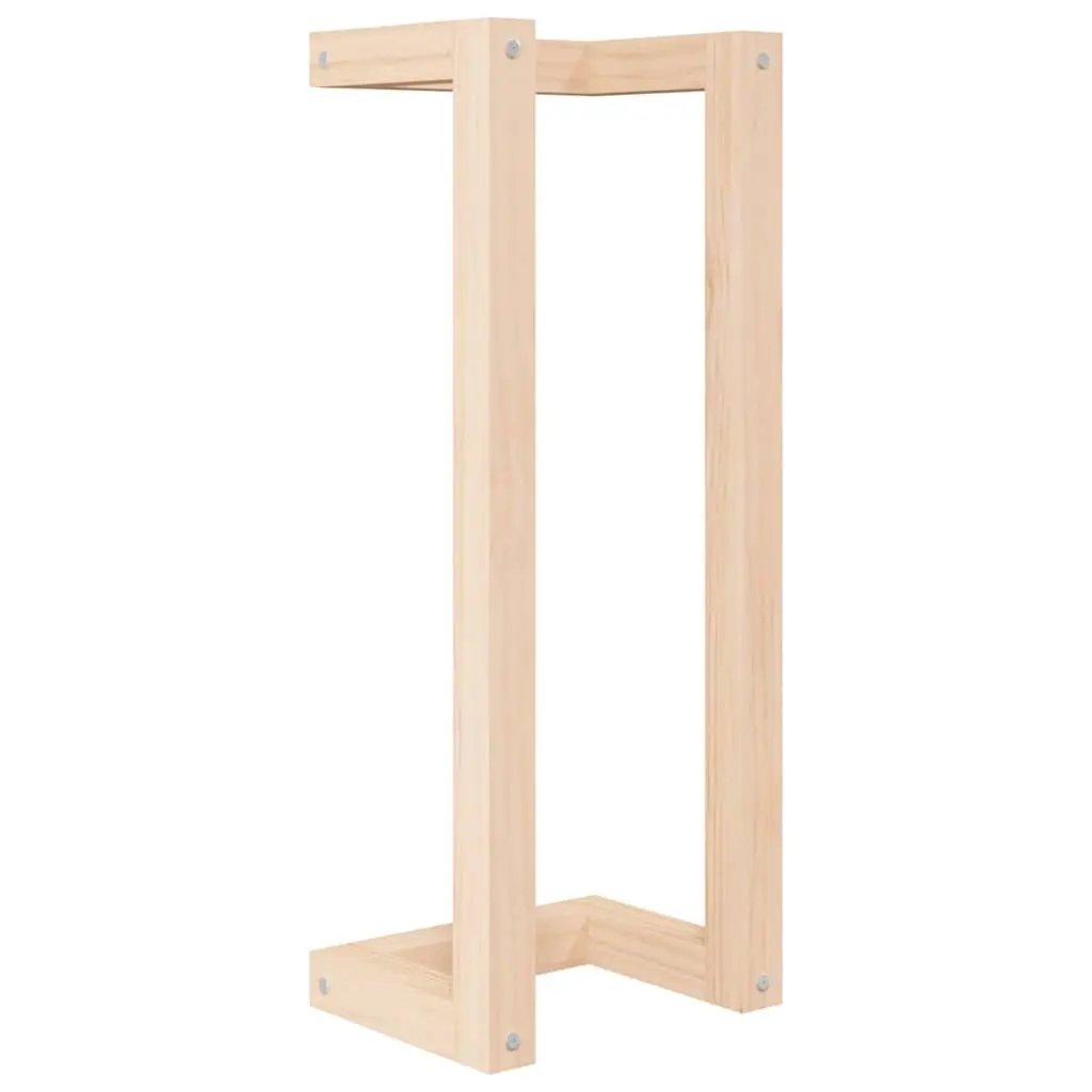 Towel Rack Wall Mounted 23x18x60 cm Solid Pine Wood Bathroom Storage Shelf