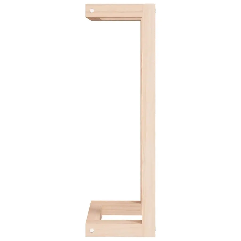 Towel Rack Wall Mounted 23x18x60 cm Solid Pine Wood Bathroom Storage Shelf