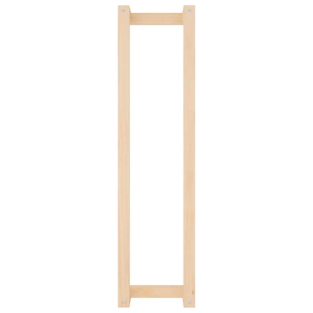 Towel Rack Wall-Mounted Bathroom Storage Shelf Solid Wood Pine Brown 23x18x90cm