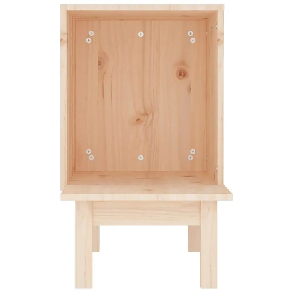 Cat House for Indoor Use 60x36x60 cm Solid Pine Wood Shelter Rest Sleep Bed Enclosure