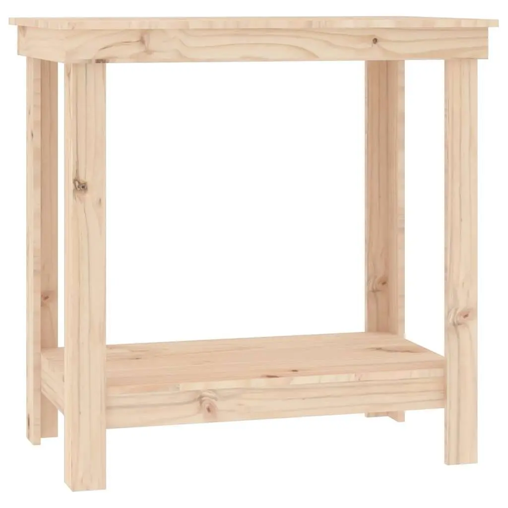 Solid Pine Work Bench 80x50x80 cm