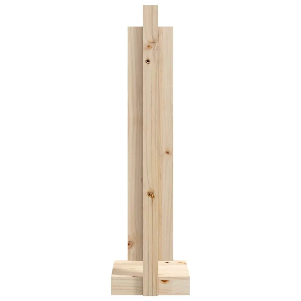 Log Holder Solid Pine Wood Fireplace Storage Rack Indoor Firewood Stand