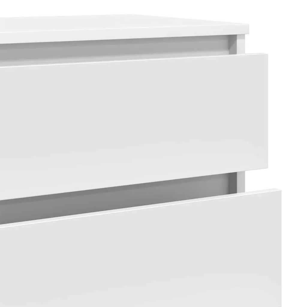 Drawer Cabinet White 60x36x103 cm Storage Chest 5 Drawers Engineered Wood