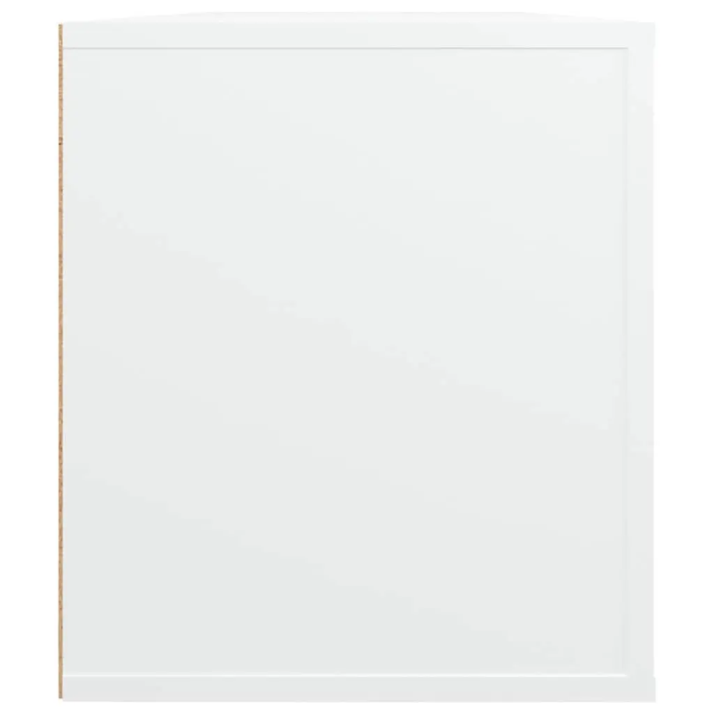 TV Cabinet White for Living Room 100x35x40 cm Storage Unit with Compartments and Doors