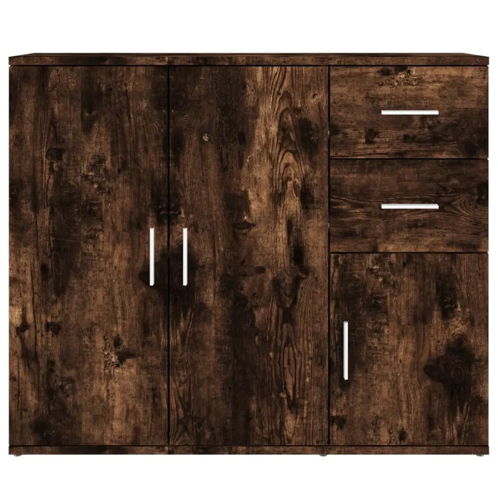 Sideboard Storage Cabinet Living Room Brown Engineered Wood 91x29.5x75cm