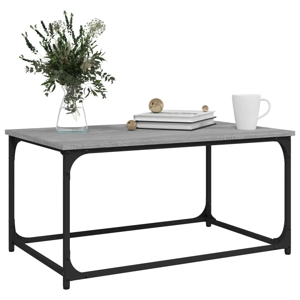 Coffee Table Grey Sonoma 80x50x40 cm Living Room Accent Side Table Frame
