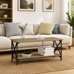 Specifications of Black Coffee Table with Iron Frame