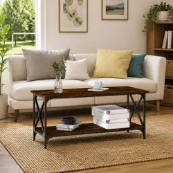 Coffee Table Specs: 100 x 45 x 45 cm Brown Table