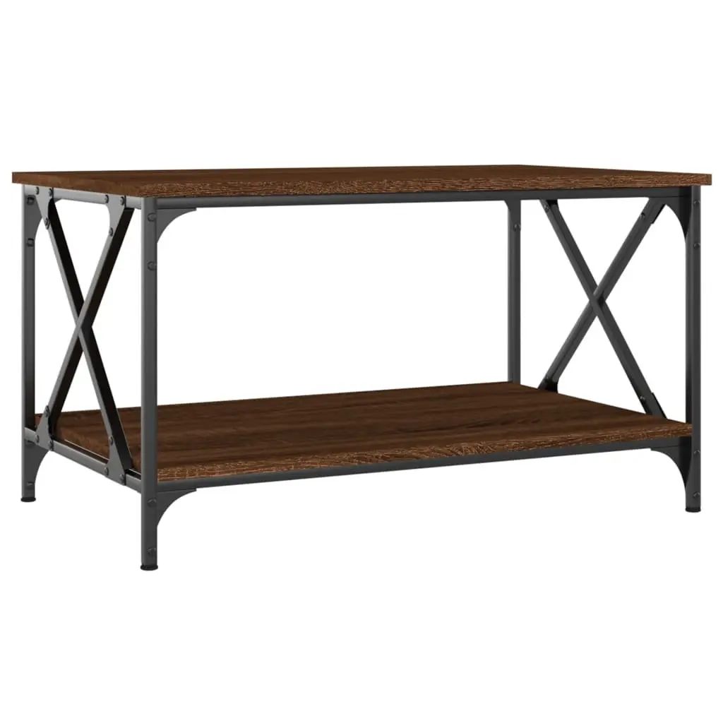 Coffee Table Living Room Brown Oak 80x50x45 cm