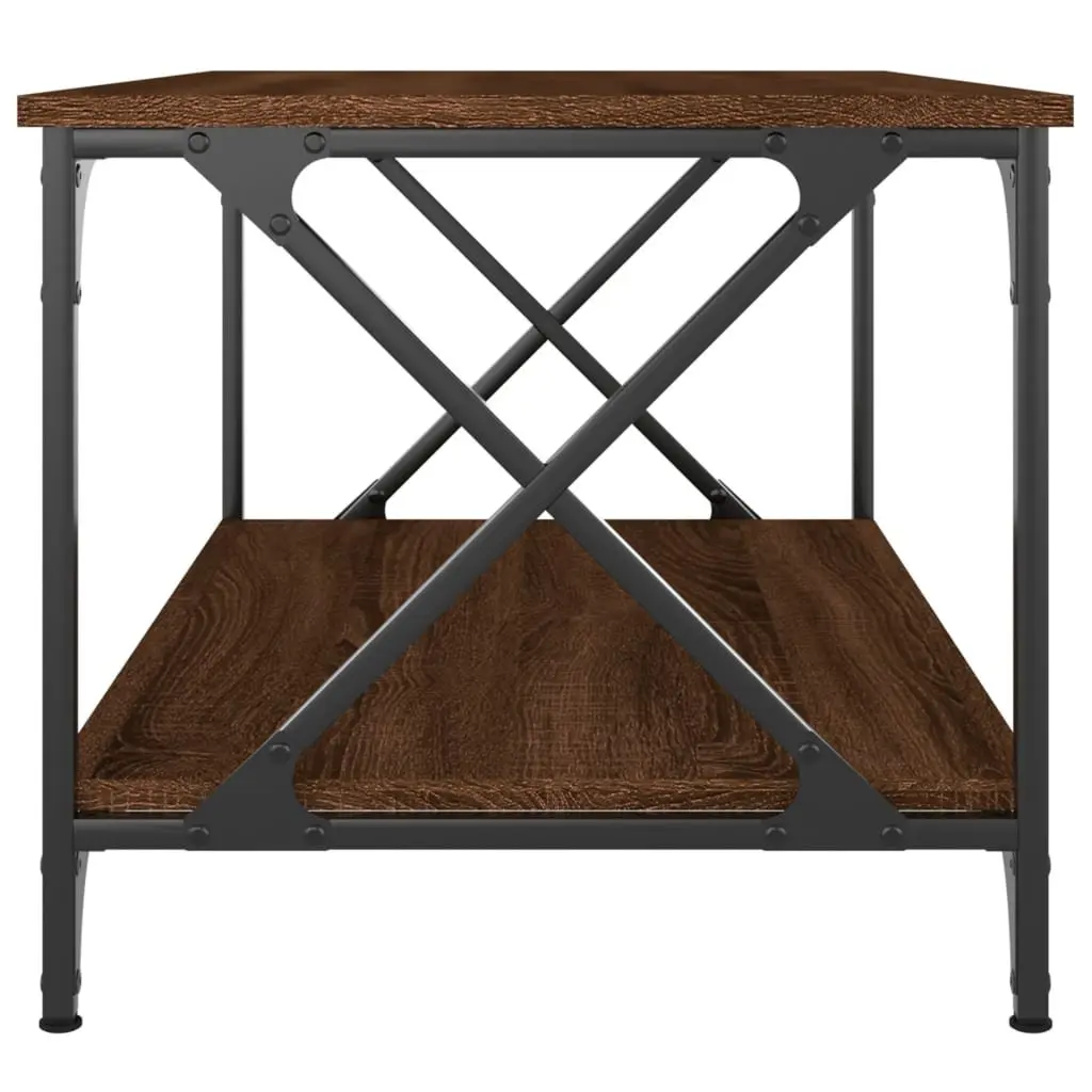 Coffee Table Living Room Brown Oak 80x50x45 cm