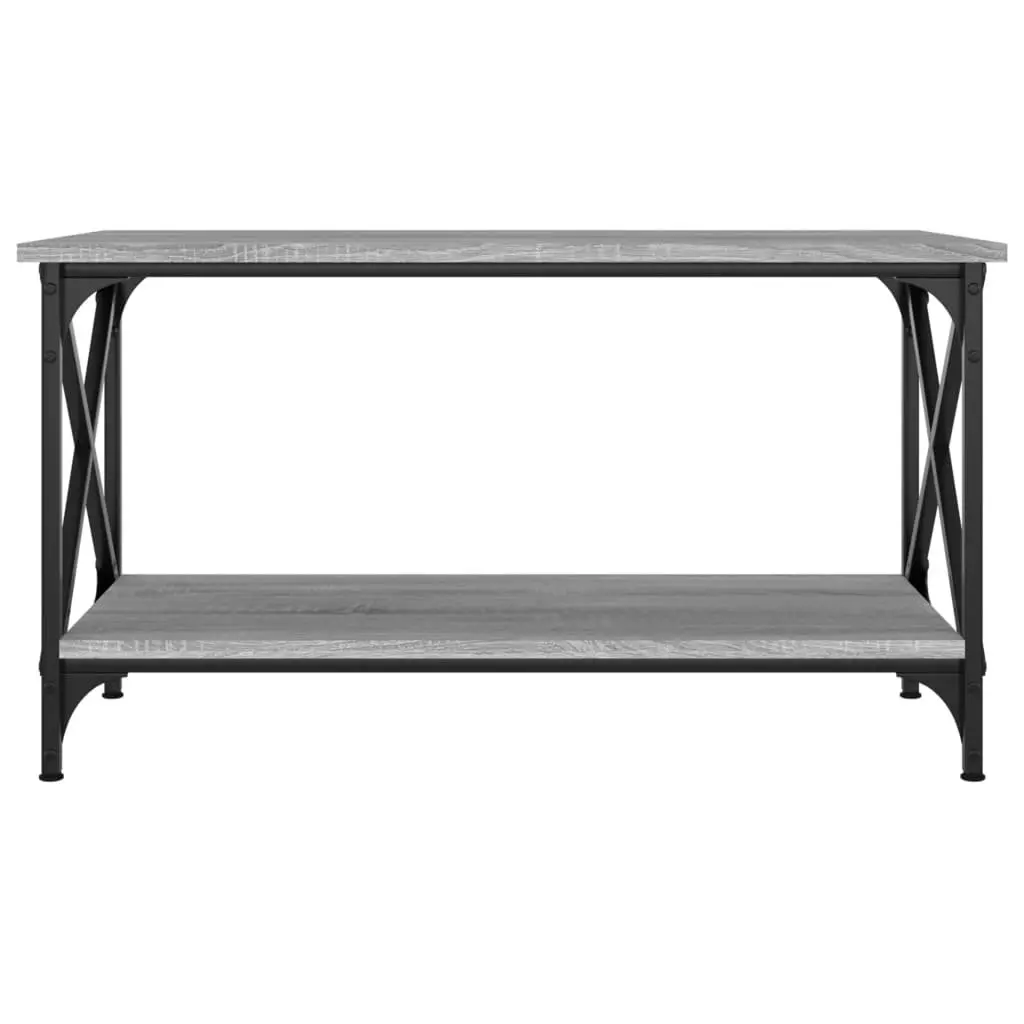 Coffee Table Grey Sonoma Open Shelf Living Room Accent Furniture Storage
