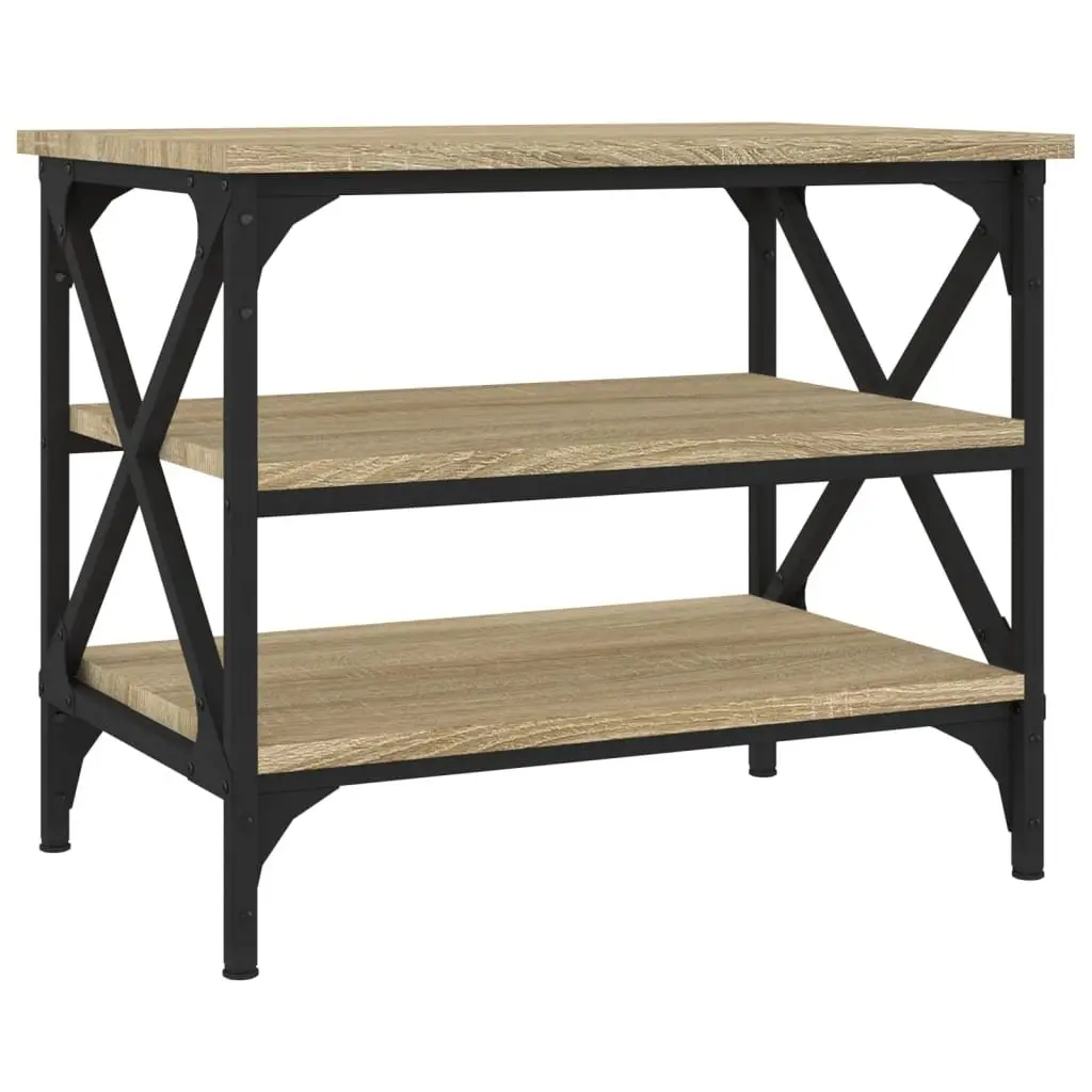 Brown Engineered Wood Side Table