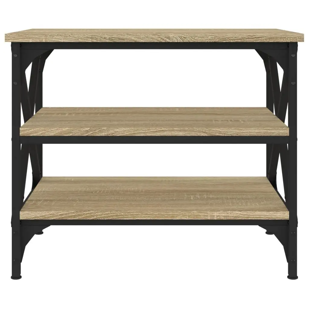 Brown Engineered Wood Side Table