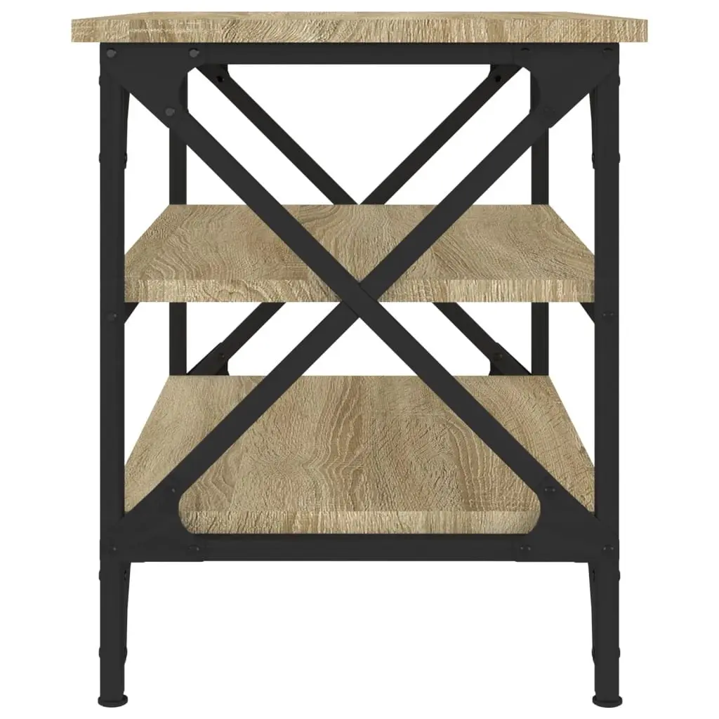 Brown Engineered Wood Side Table