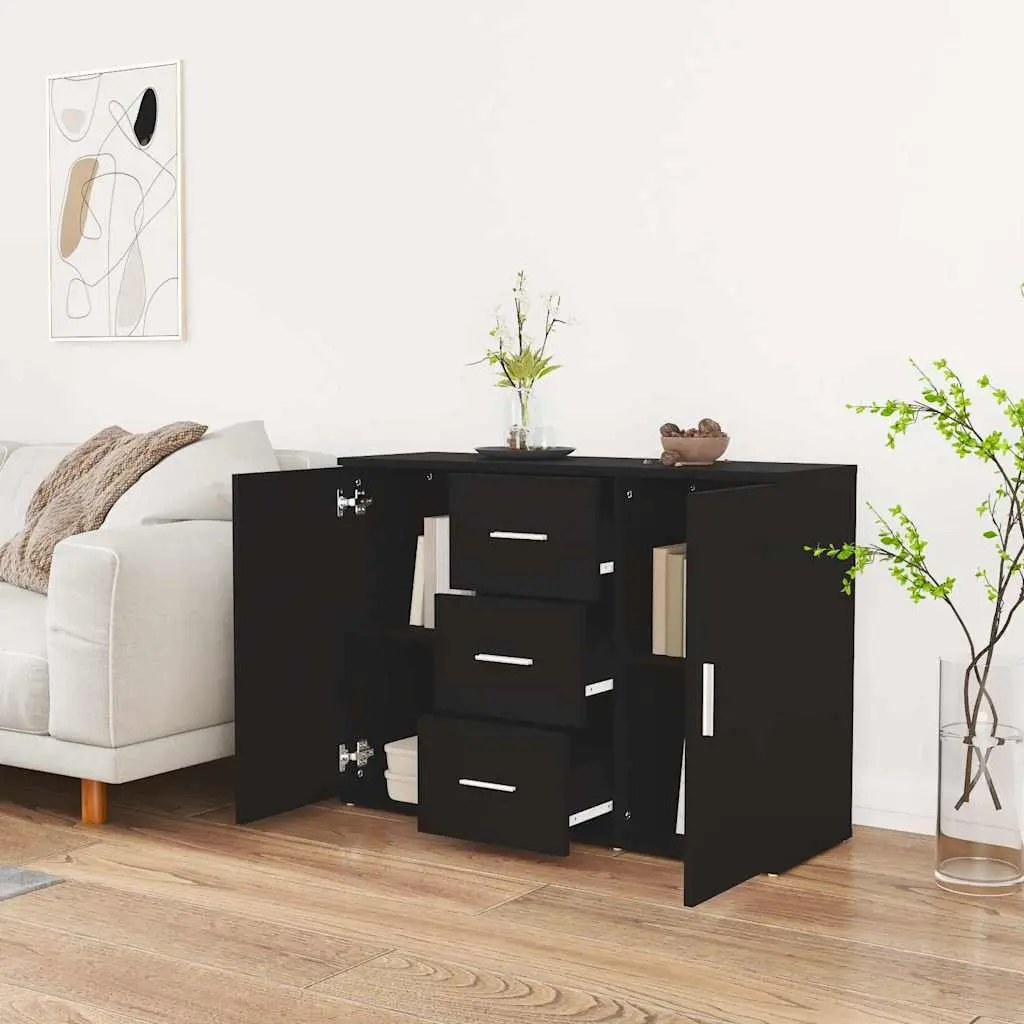 Black Sideboard Cabinet with 2 Doors