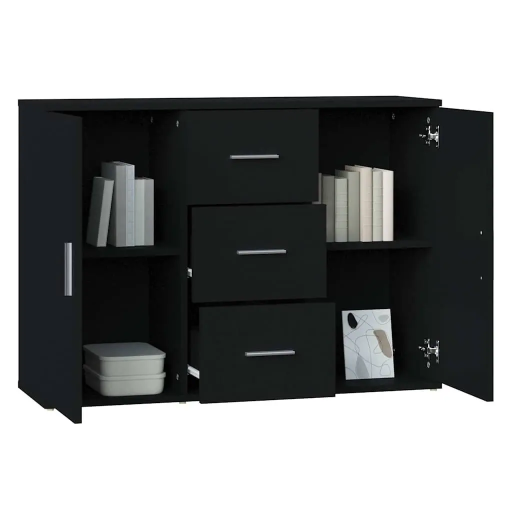 Black Sideboard Cabinet with 2 Doors