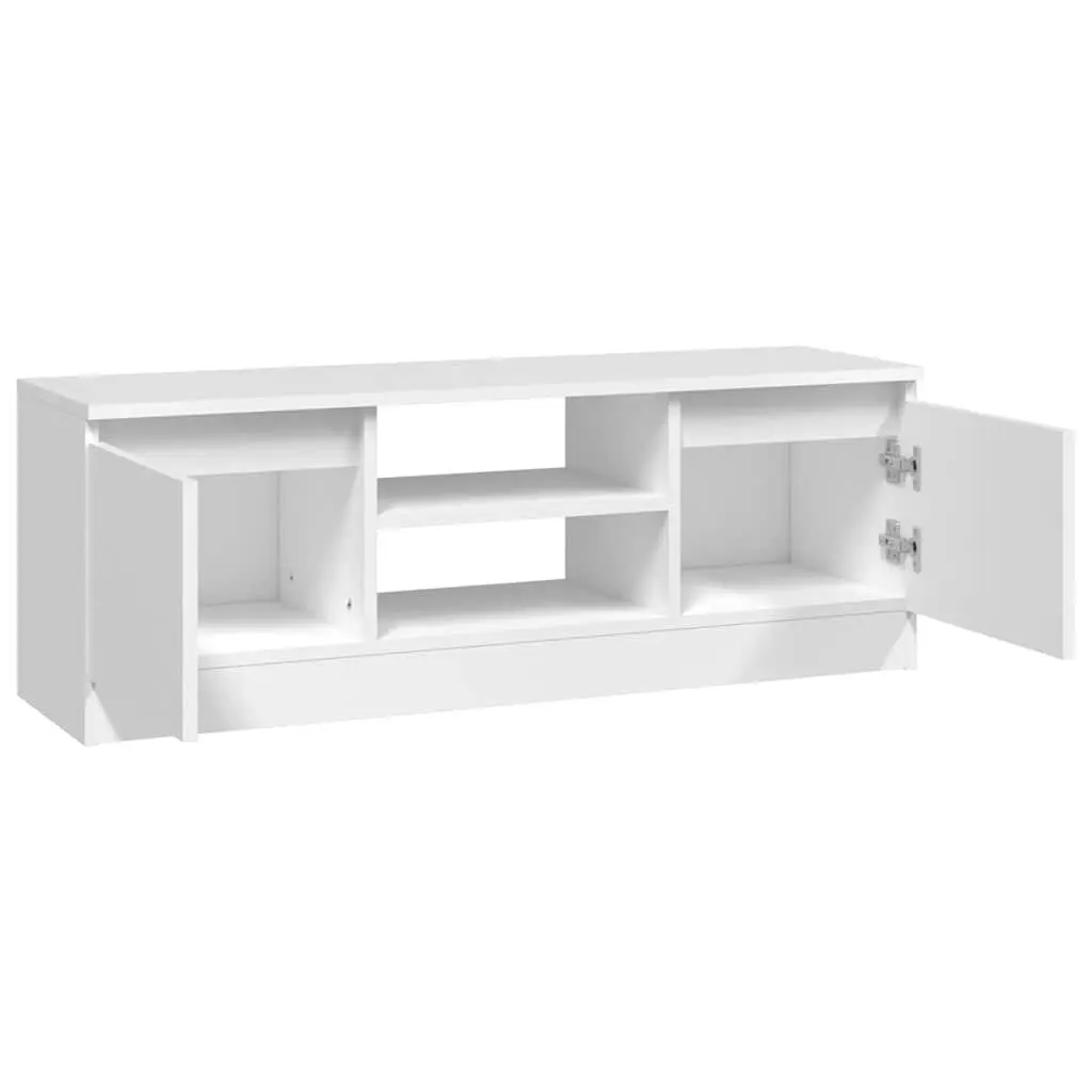TV Cabinet with Door for Living Room White Storage Unit 102 x 30 x 36 cm