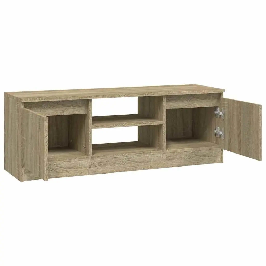 TV Cabinet for Living Room Brown Engineered Wood 102 x 30 x 36 cm
