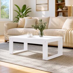 Specifications of Modern White Coffee Table - 102 x 50 x 35 cm