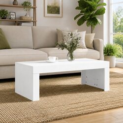 Coffee Table Specifications: White 102L x 50W x 36H cm