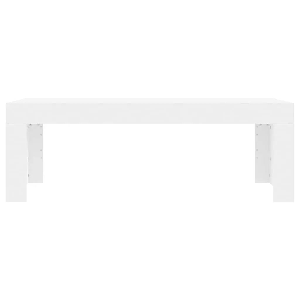 Coffee Table Living Room White 102x50x36 cm Modern Engineered Wood