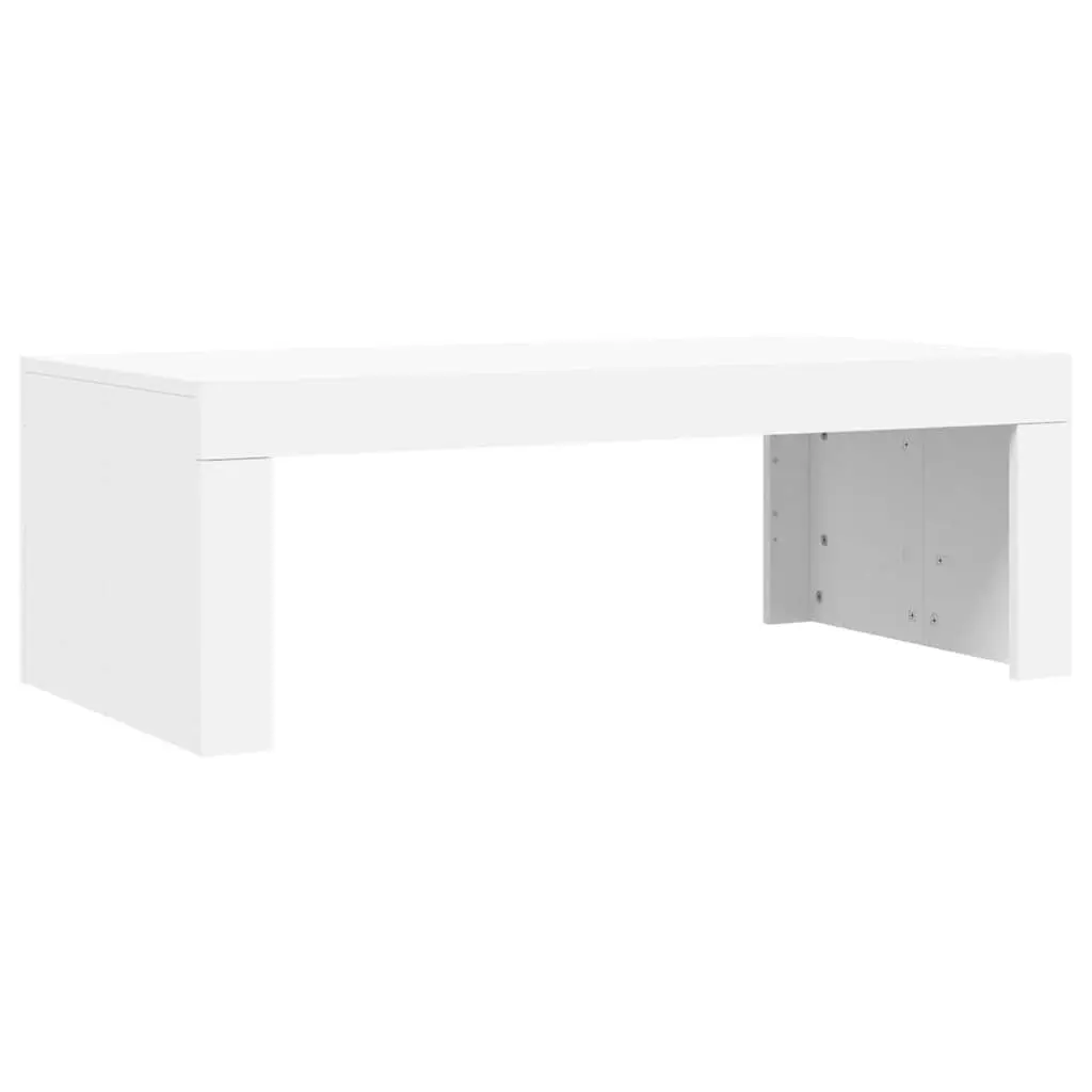 Coffee Table Living Room White 102x50x36 cm Modern Engineered Wood