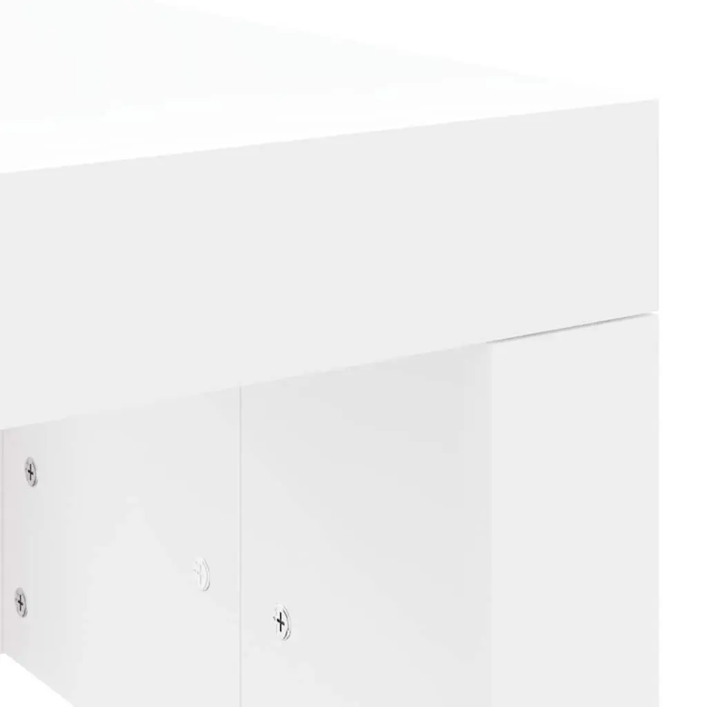 Coffee Table Living Room White 102x50x36 cm Modern Engineered Wood